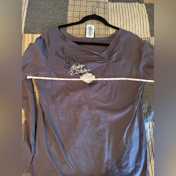 Harley-Davidson Gray Women's Top XL - Picture 5 of 6